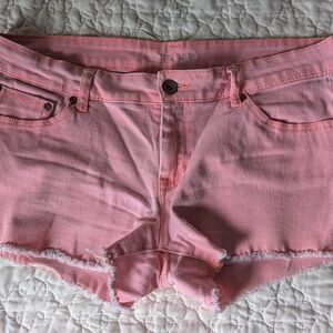 Refuge Pink Jean Shorts